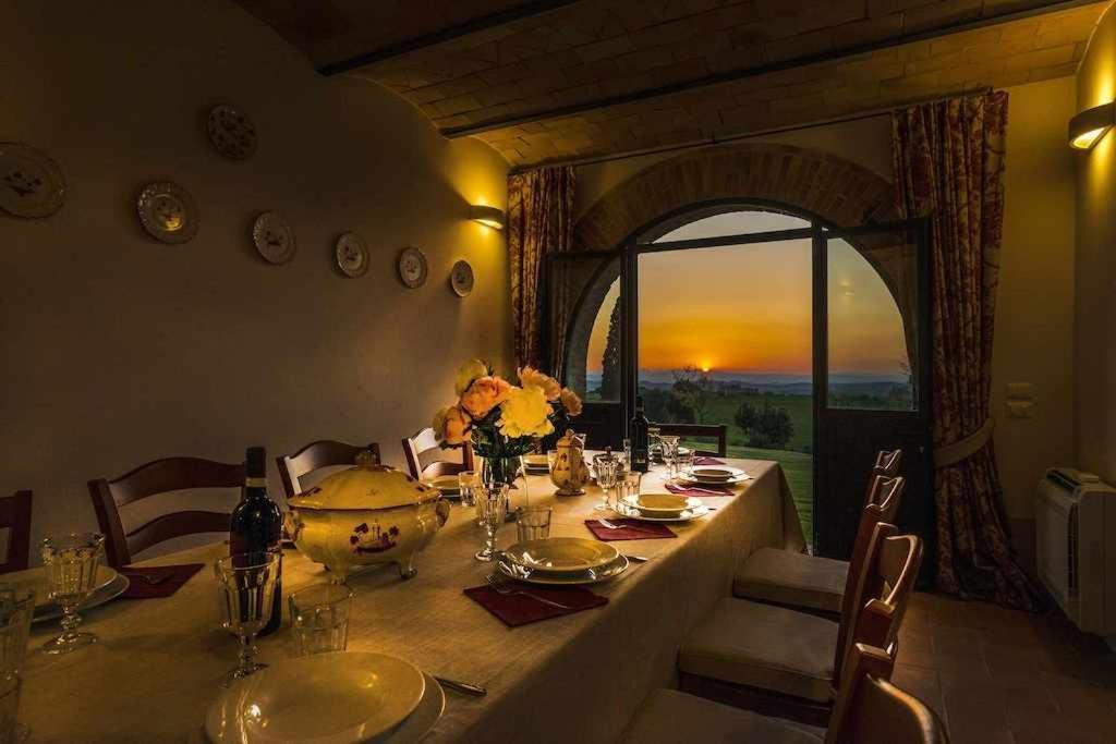 Villa I Cipressini Piscina Riscaldata Spa Toscana ピエンツァ エクステリア 写真