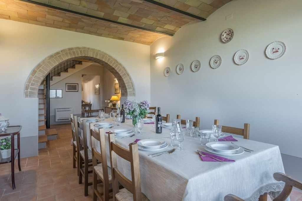 Villa I Cipressini Piscina Riscaldata Spa Toscana ピエンツァ エクステリア 写真
