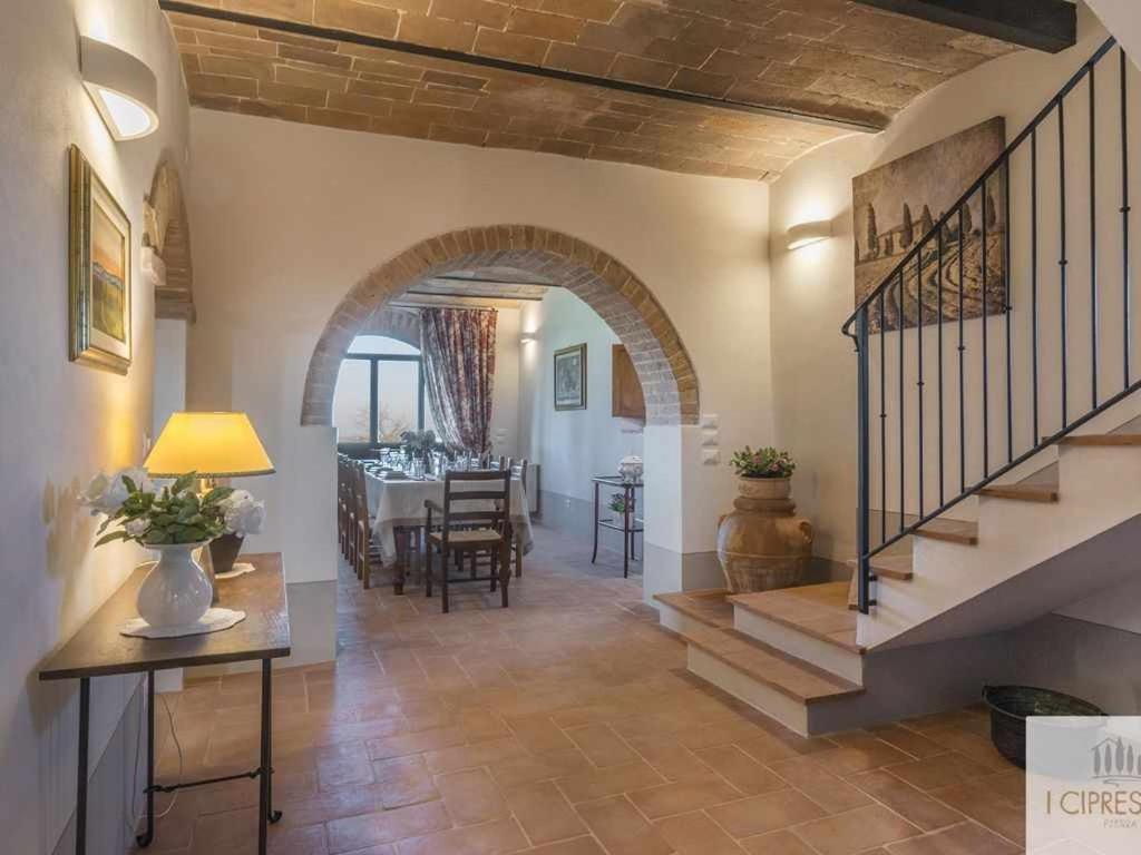Villa I Cipressini Piscina Riscaldata Spa Toscana ピエンツァ エクステリア 写真