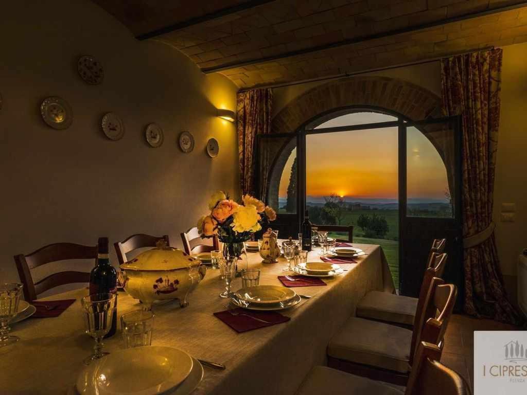 Villa I Cipressini Piscina Riscaldata Spa Toscana ピエンツァ エクステリア 写真