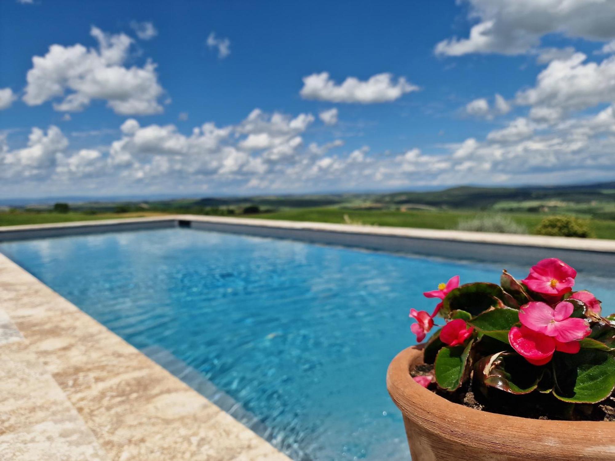 Villa I Cipressini Piscina Riscaldata Spa Toscana ピエンツァ エクステリア 写真
